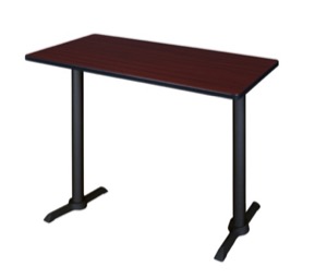 Cain 48" x 24" Cafe High Top Table - Mahogany