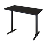 Cain 48" x 24" Cafe High Top Table - Mocha Walnut