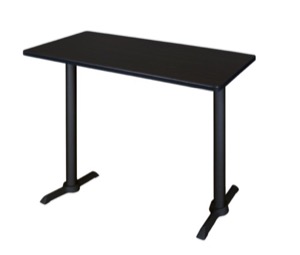 Cain 48" x 24" Cafe High Top Table - Mocha Walnut