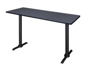 Cain 66" x 24" Cafe High Top Table - Grey