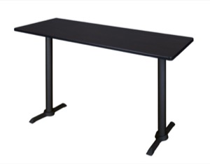 Cain 66" x 24" Cafe High Top Table - Mocha Walnut