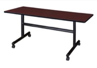 Regency Kobe 60 x 30 in. Flip-Top Training Nesting Table- Mahogany