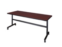 Regency Kobe 72 x 24 in. Flip-Top Training Nesting Table- Mahogany