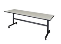 Regency Kobe 84 x 24 in. Flip-Top Training Nesting Table- Maple
