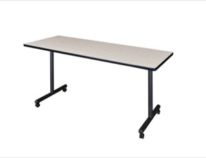 Kobe T-Base 72" x 24" Mobile Training Table - Maple