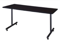 Kobe 72" x 30" Training Table - Mocha Walnut