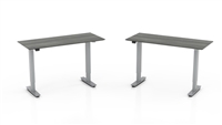 Medina 48" Non-Handed Straight Bridge with 3-Stage Height-Adjustable Base