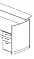 Medina Reception B/B/F Pedestal