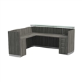 Medina Reception Station with Return, B/B/F & F/F Pedestals