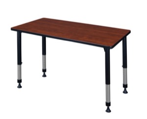 Kee 48" x 30" Height Adjustable Classroom Table  - Cherry