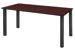 Kee 60" x 24" Slim Table  - Mahogany/ Black