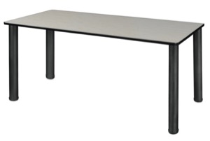 Kee 60" x 24" Slim Table  - Maple/ Black