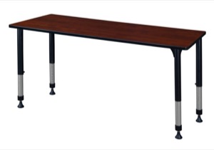 Kee 60" x 30" Height Adjustable Classroom Table  - Cherry