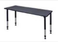 Regency Kee 66 x 24 in. Height Adjustable Classroom Activity Table- Grey