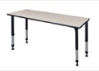 Regency Kee 66 x 24 in. Height Adjustable Classroom Activity Table- Maple