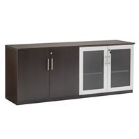 Medina Low Wall Cabinet with Glass Doors
