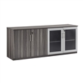 Medina Low Wall Cabinet with Glass Doors