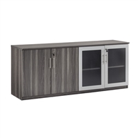 Medina Low Wall Cabinet with Glass Doors
