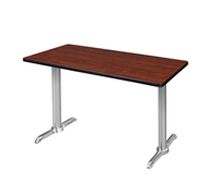 Regency Via Training Table with Chrome Legs - 48" x 24"