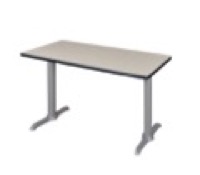 Via 48" x 24" Training Table - Maple/Grey