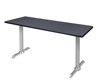 Regency Via Training Table with Chrome Legs -  72" x 24"