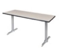 Via 72" x 24" Training Table - Maple/Chrome