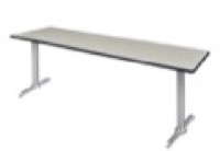 Via 84" x 24" Training Table - Maple/Chrome