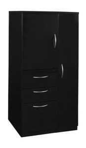 Regency Office Storage - Wardrobe on Right with Box Box File Cabinet