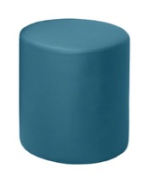 Regency Logan Round Stool Ottoman- Peacock Teal