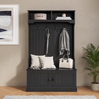 Fraser - 40" Wide Hallway Tree & Storage - Black