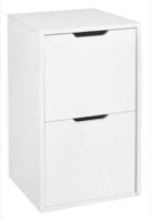 Niche Storage - Freestanding File File Pedestal  - White Wood Grain
