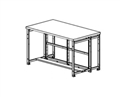 Mayline Techworks Storage Center - 63"W x 36"D x 36"H - Electro-Static Discharge Surface