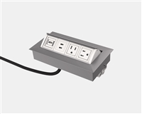 Conference Table Power Module - NEW PMHO - 2 Power, 1 USB C+C Charging, 1 HDMI