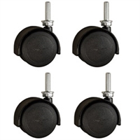 Replacement Table Wheels - Urethane - Threaded Set of 4
