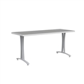 Rumba 60x24" Fixed Base Table T-Leg Glide