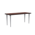 Rumba 72x24" Fixed Base Table Post-Leg Glide