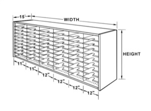 Mailroom Kwik-File Mail Sorter