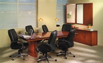 Sorrento Conference Table - 6' Rectangle - Bourbon Cherry Finish