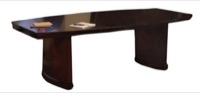Sorrento Conference Table - 8' Boat Shape - Espresso Finish