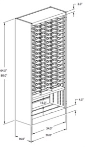 Mailroom Kwik-File Mail Sorter
