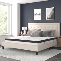 Upholstered Platform Bed/Mattress Sets