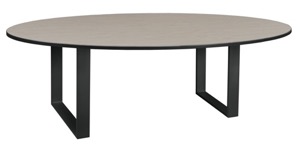 Structure 96" Oval Conference Table  - Maple/ Black