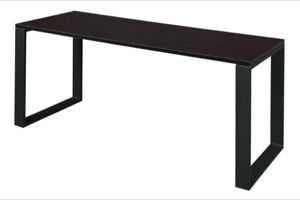 Structure 66" x 24" Training Table - Mocha Walnut/Black