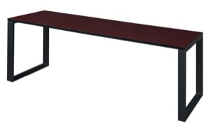 Structure 72" x 24" Training Table - Mahogany/Black