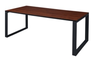 Structure 72" x 36" Training Table - Cherry/Black