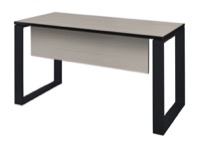 Structure 42" x 24" Training Table with Modesty Panel - Maple/Black