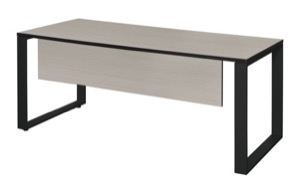 Structure 72" x 30" Training Table with Modesty Panel - Maple/Black
