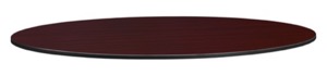 Structure 72" x 36" Oval Table Top  - Mahogany/ Mocha Walnut