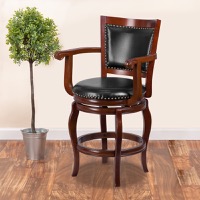 Wood Swivel Counter Stools
