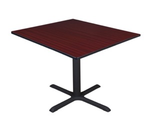 Cain 48" Square Breakroom Table - Mahogany
